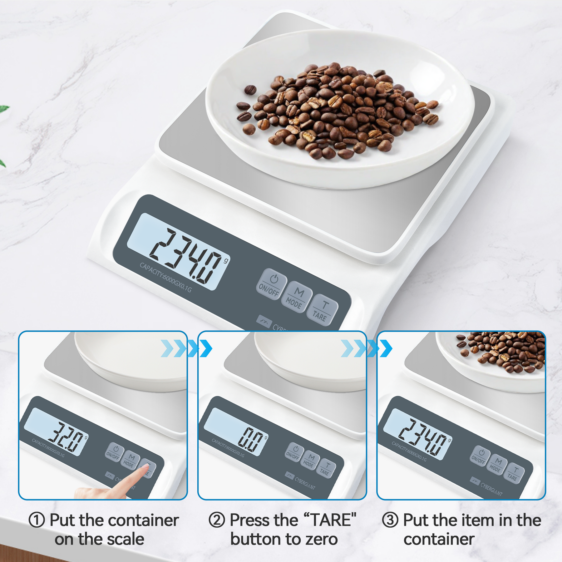 CYBERGIANT Digital Kitchen Food Scale