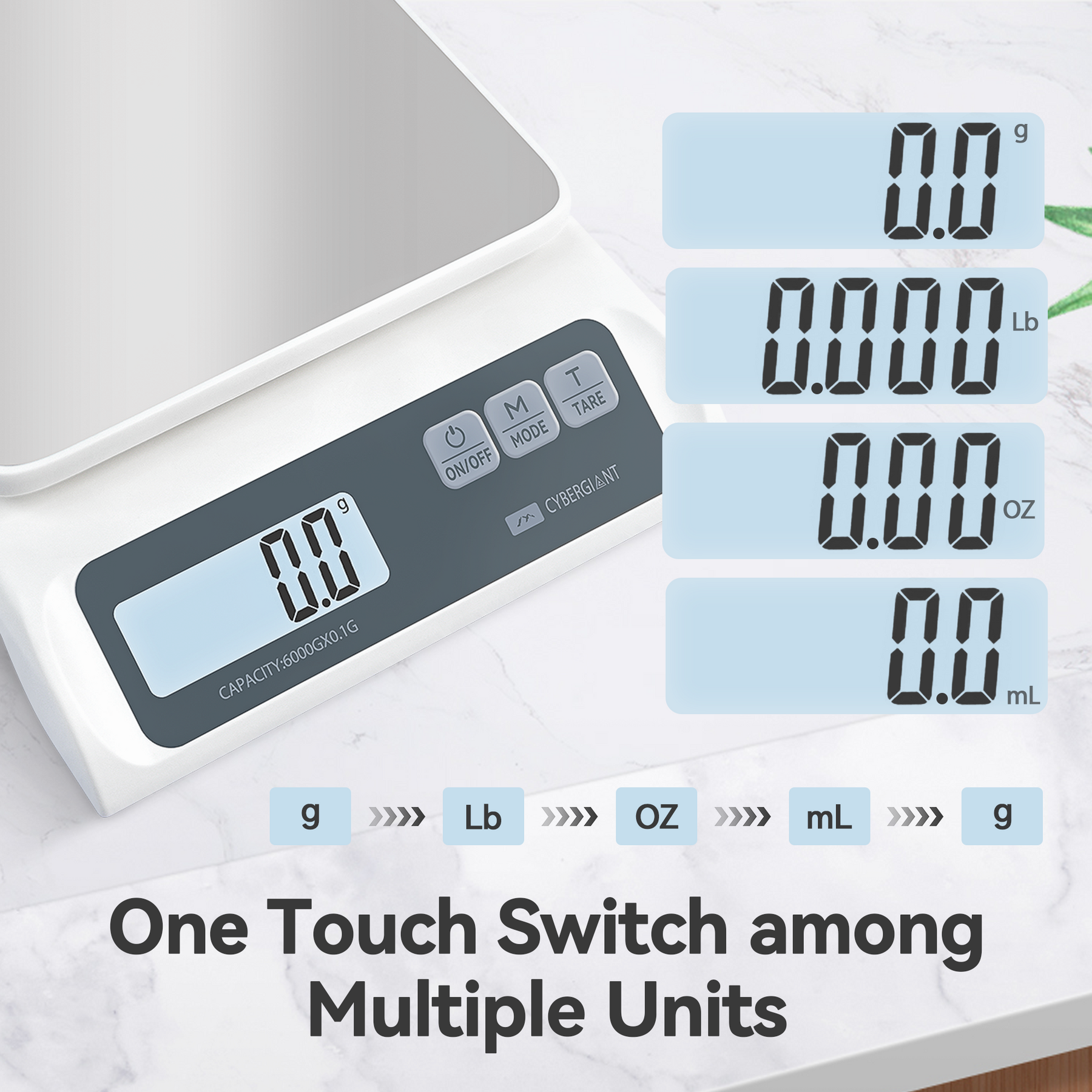CYBERGIANT Digital Kitchen Food Scale