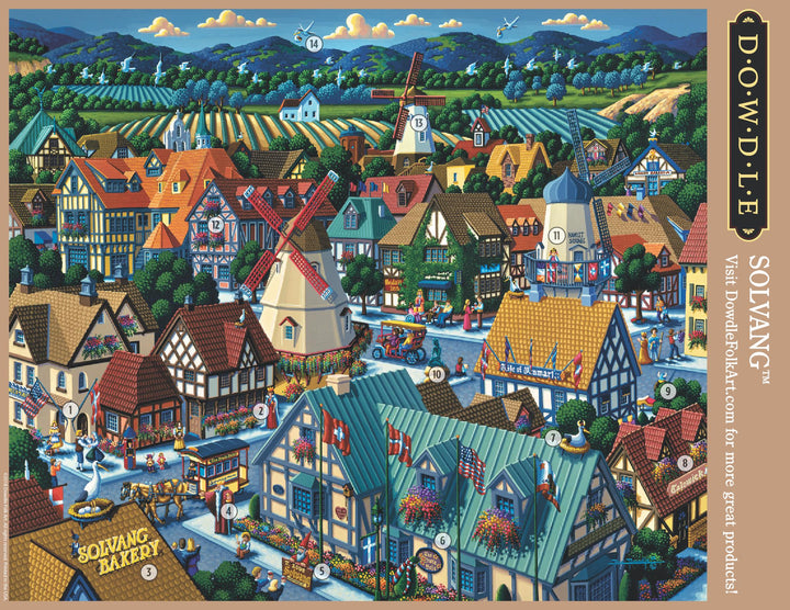 Dowdle Jigsaw Puzzle - Solvang - 1000 Piece