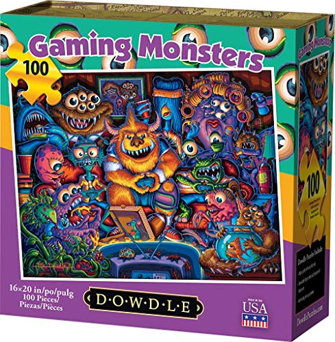 Dowdle Jigsaw Puzzle - Gaming Monsters - 100 Piece