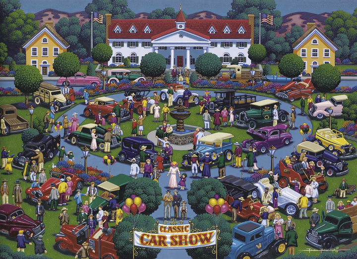 Dowdle Jigsaw Puzzle - Classic Car Show - 1000 Piece