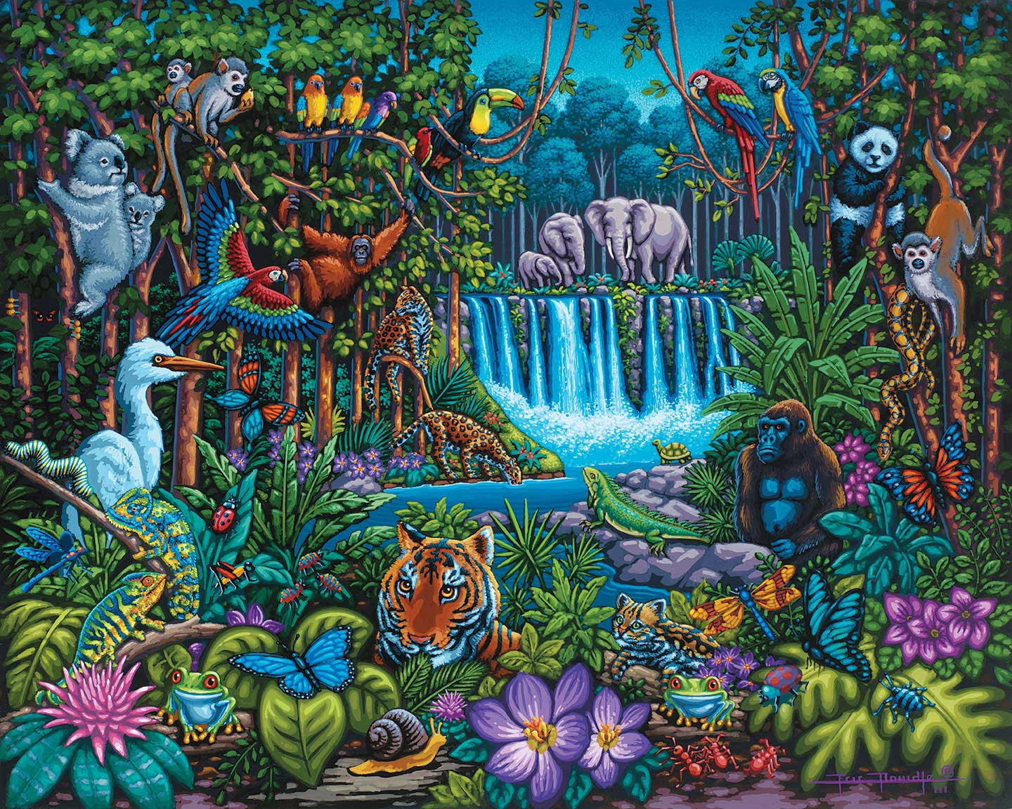 Dowdle Jigsaw Puzzle - Wild Jungle - 1000 Piece