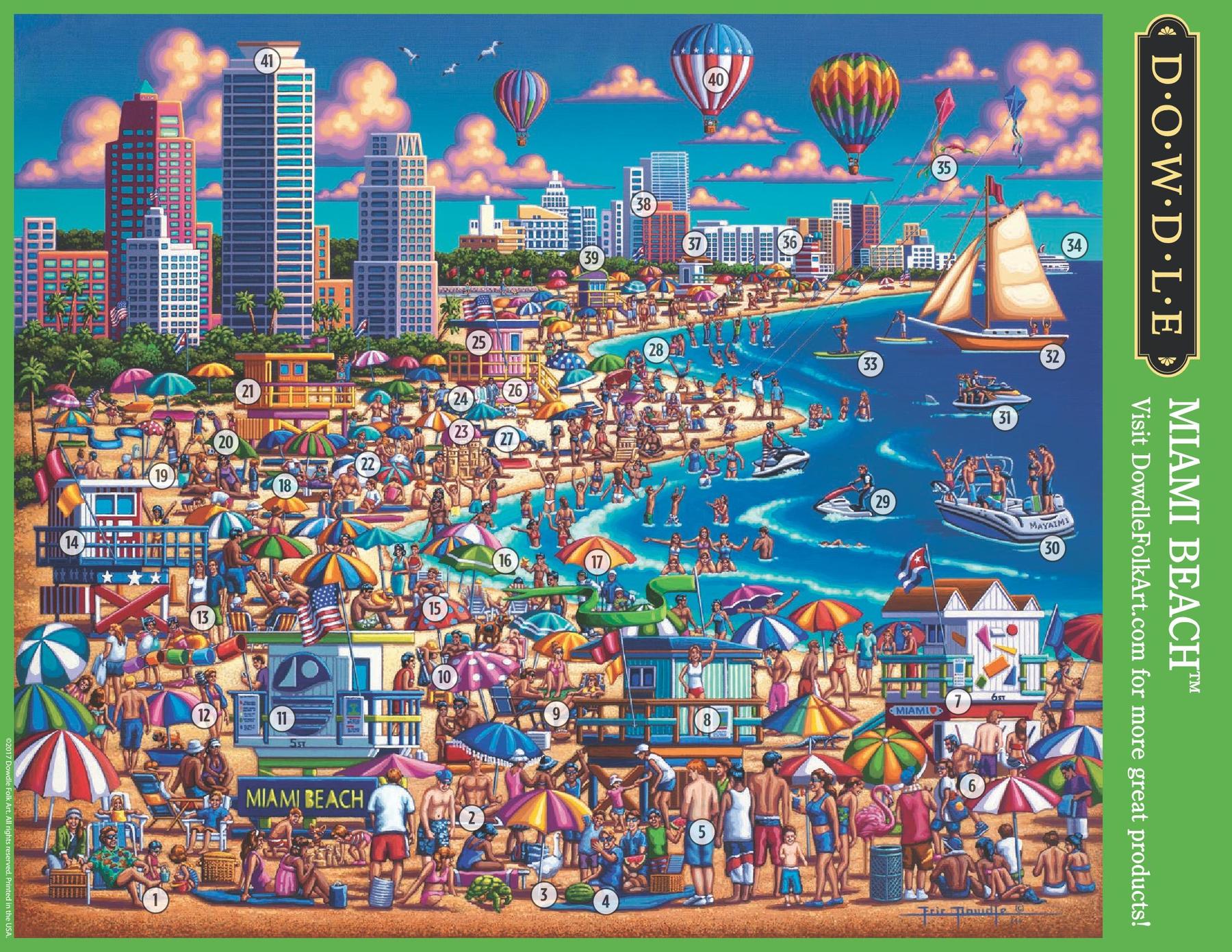 Dowdle Jigsaw Puzzle - Miami Beach - 500 Piece