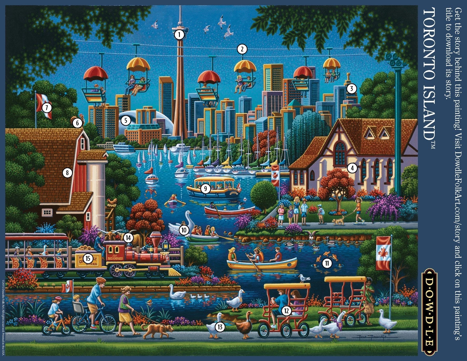 Dowdle Jigsaw Puzzle - Toronto Island - 1000 Piece