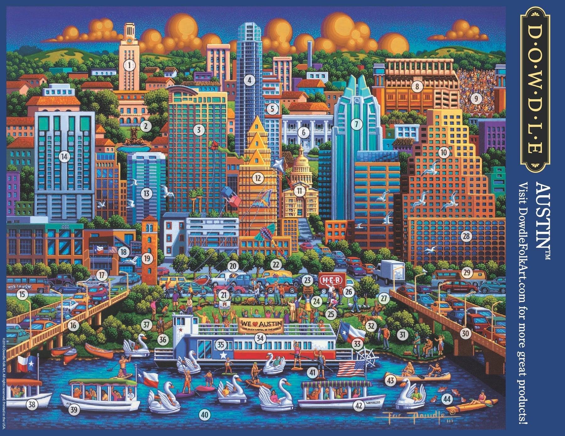 Dowdle Jigsaw Puzzle - Austin - 500 Piece