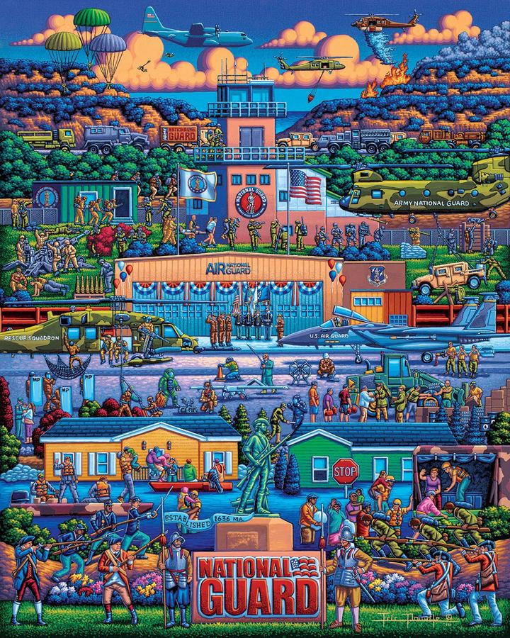 Dowdle Jigsaw Puzzle - U.S. National Guard - 500 Piece