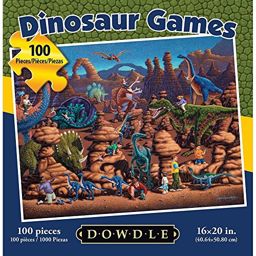 Dinosaur Games - 100 Piece Dowdle Jigsaw Puzzle