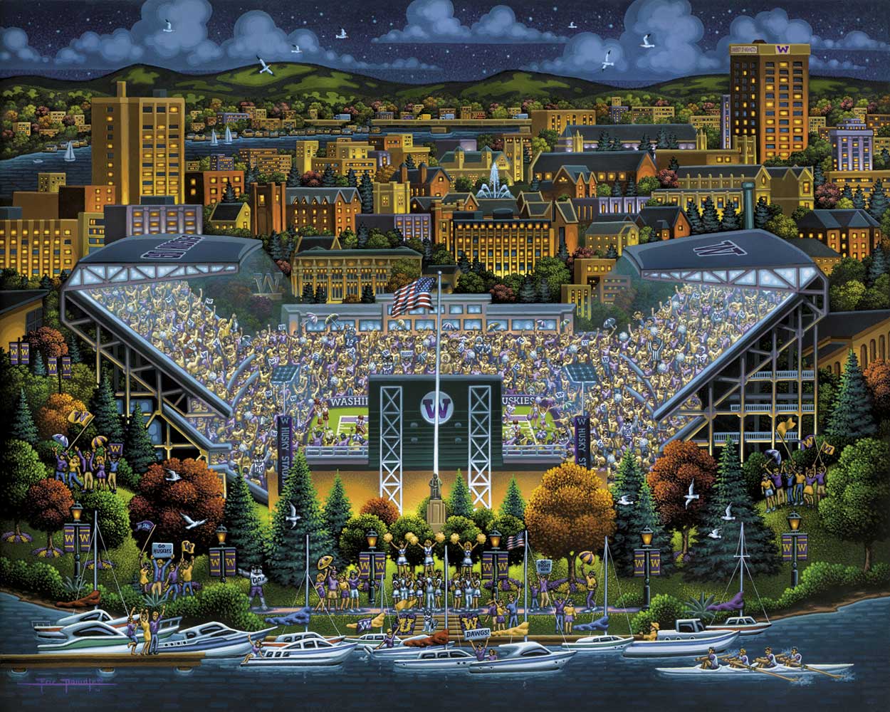 Dowdle Jigsaw Puzzle - Washington Huskies - 500 Piece