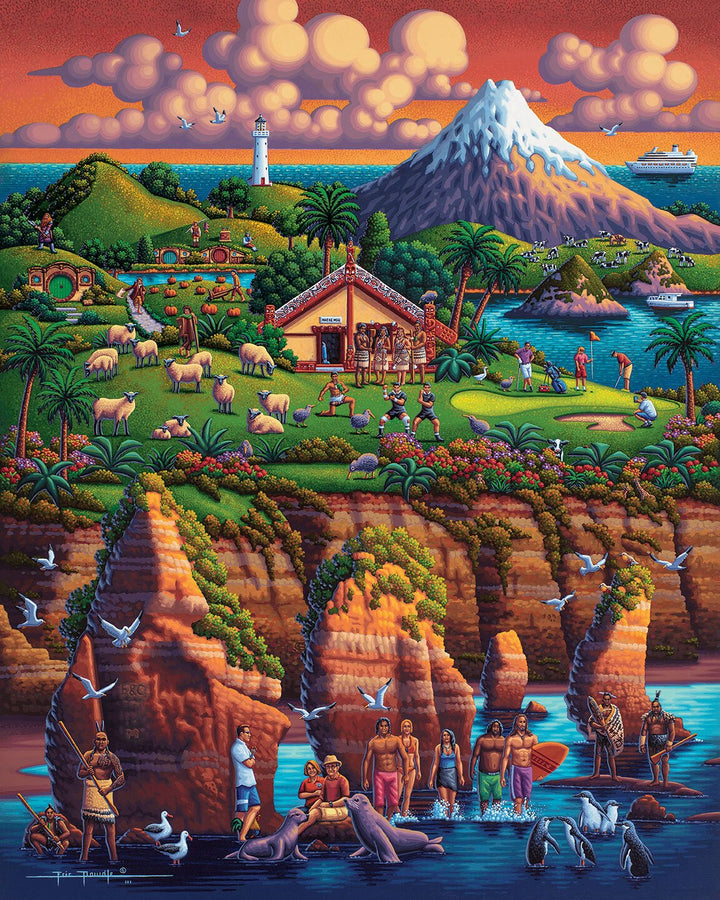 Dowdle Jigsaw Puzzle - New Zealand North - 500 Piece