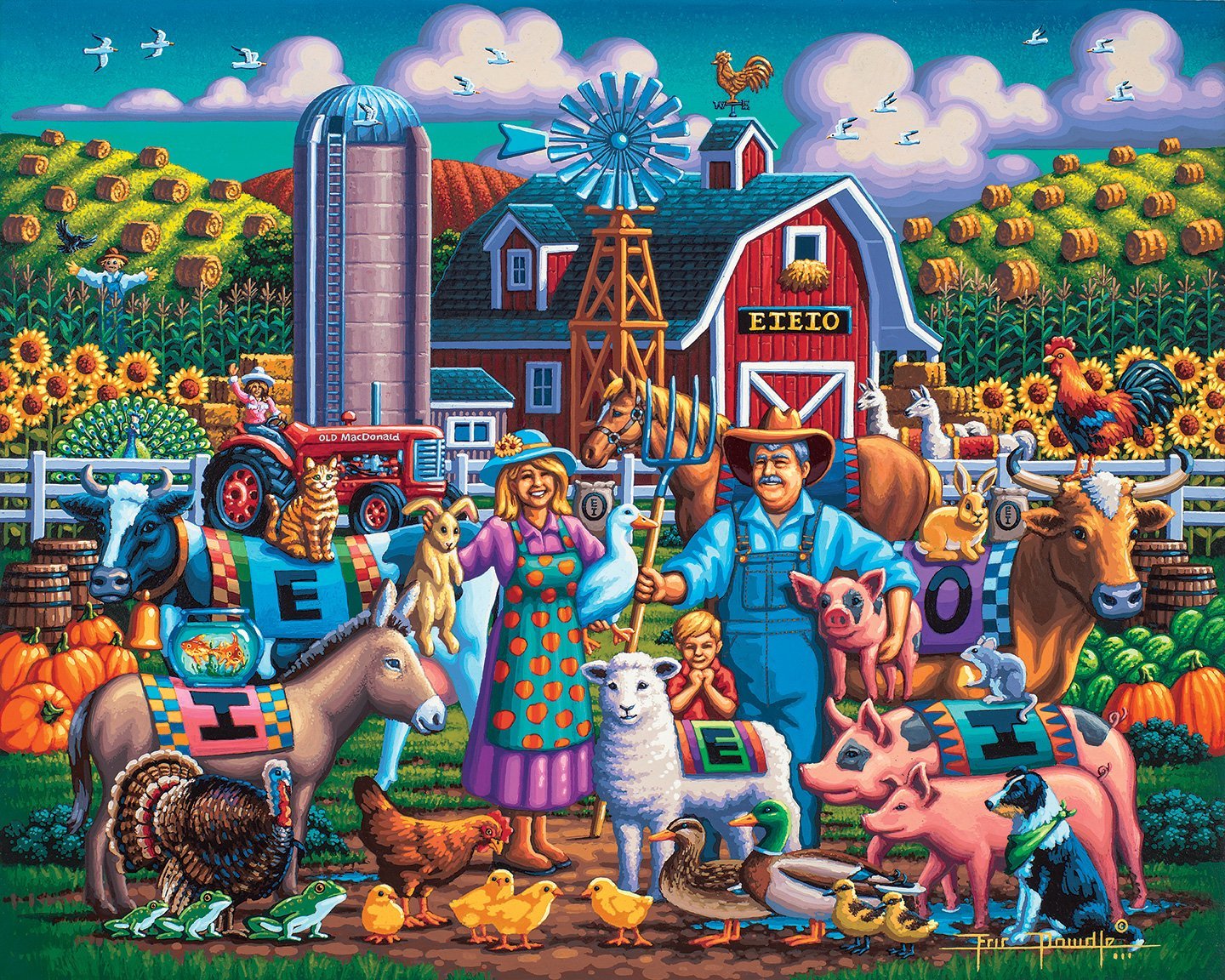 Dowdle Jigsaw Puzzle - Old Macdonald - 500 Piece