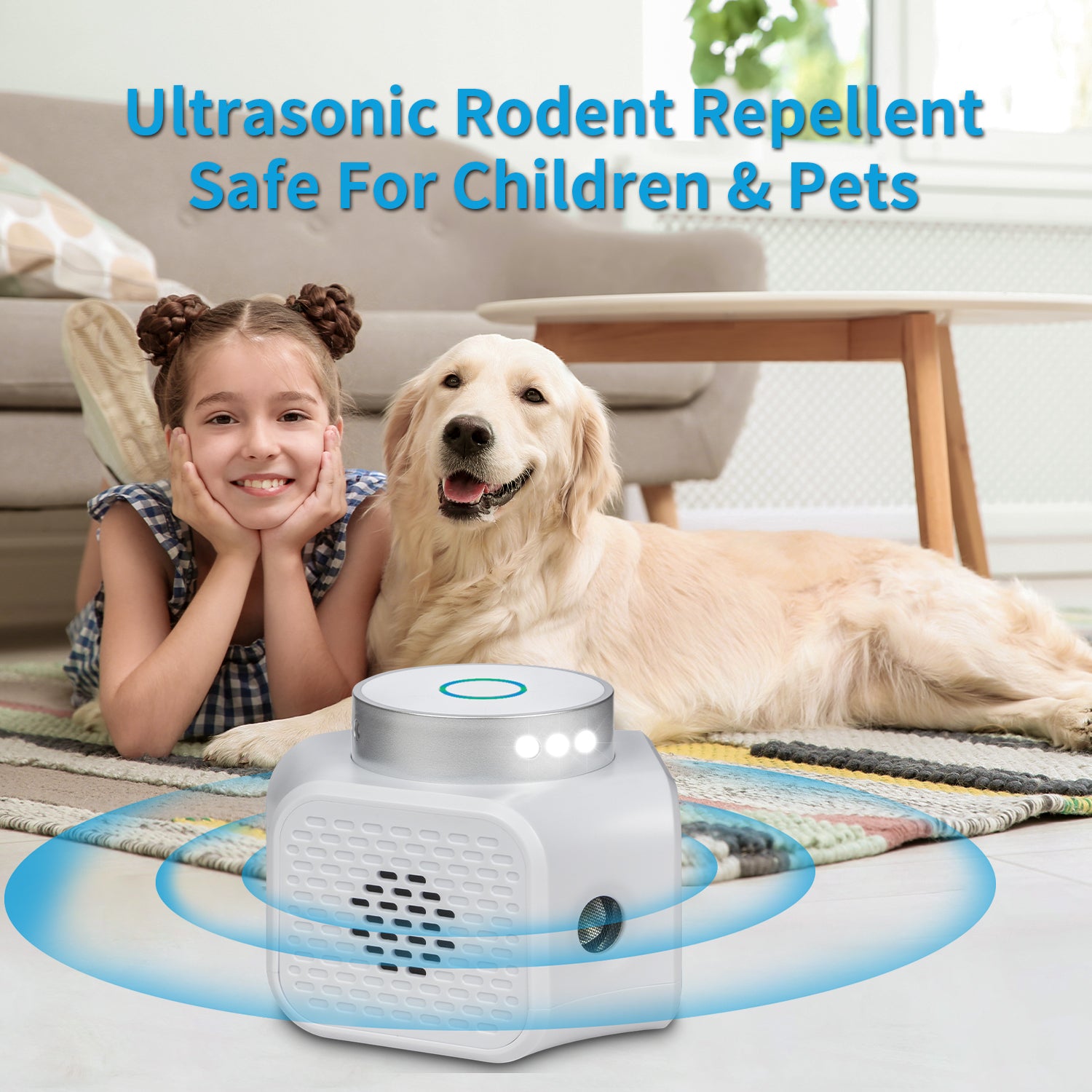 CYBERGIANT Rodent Repellent Ultrasonic Plug In - UR02 White