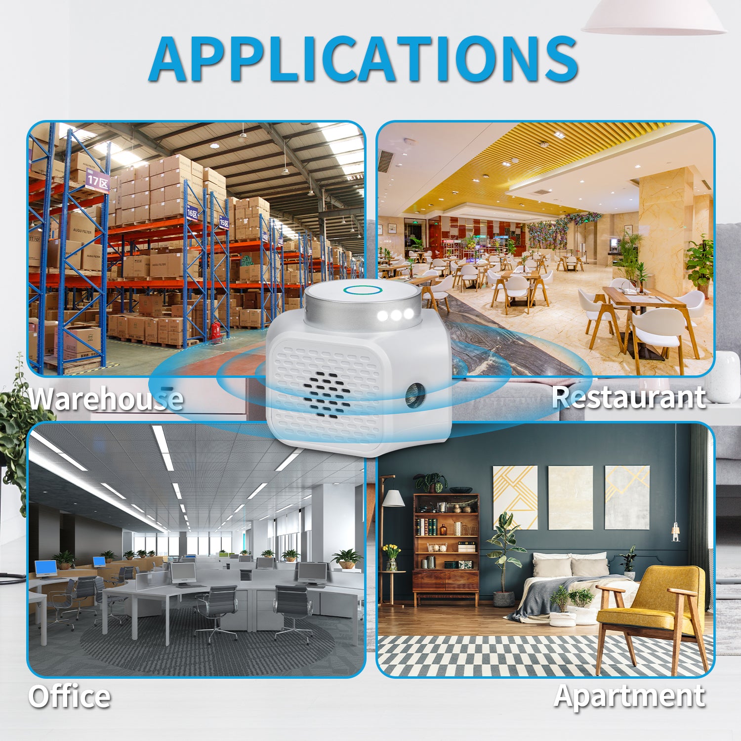 CYBERGIANT Rodent Repellent Ultrasonic Plug In - UR02 White