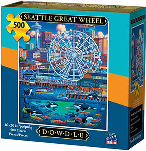 Dowdle Jigsaw Puzzle - Seattle Great Wheel - 500 Piece