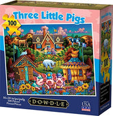 Dowdle Jigsaw Puzzle - Three Little Pigs - 100 Piece