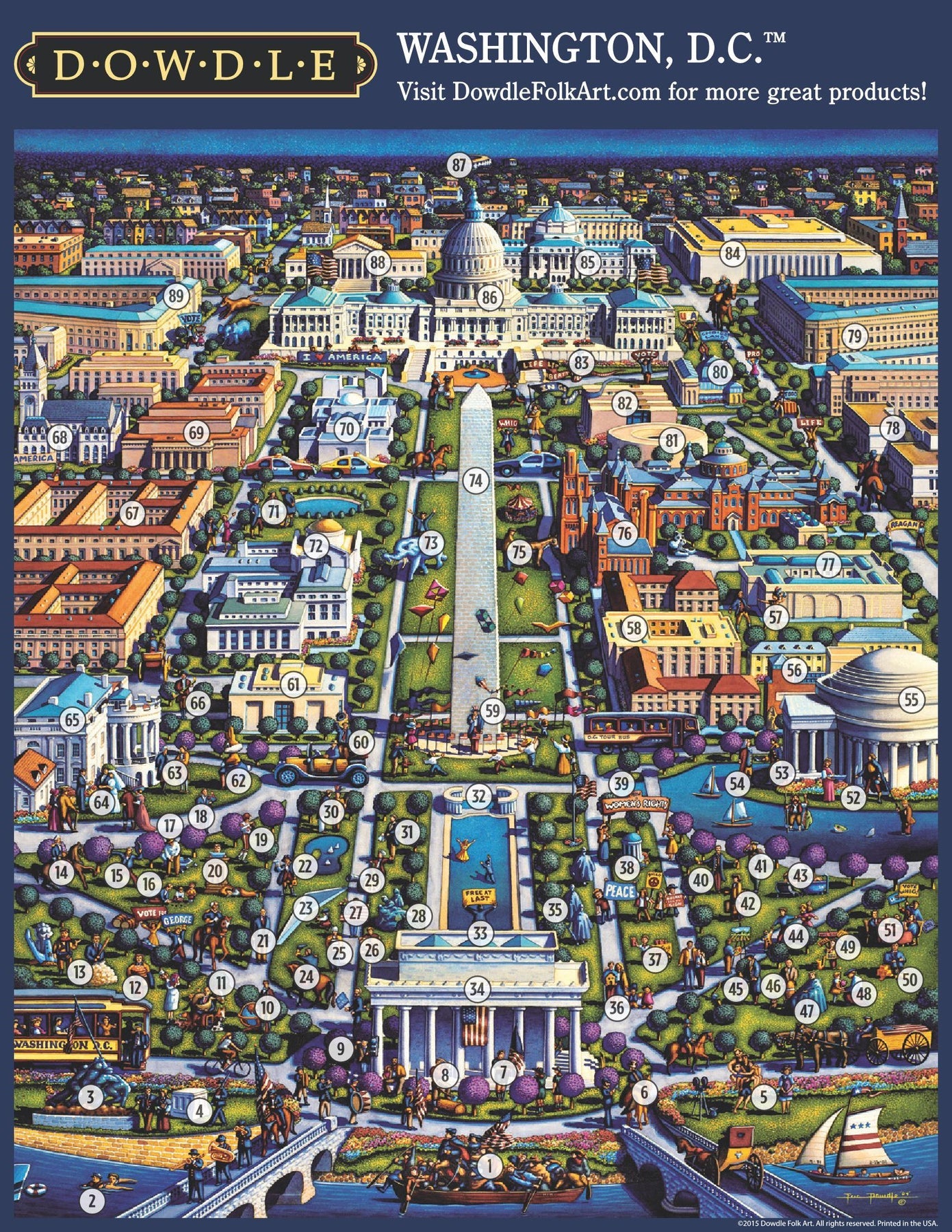 Dowdle Jigsaw Puzzle - Washington D.C. Puzzle - 1000 Piece
