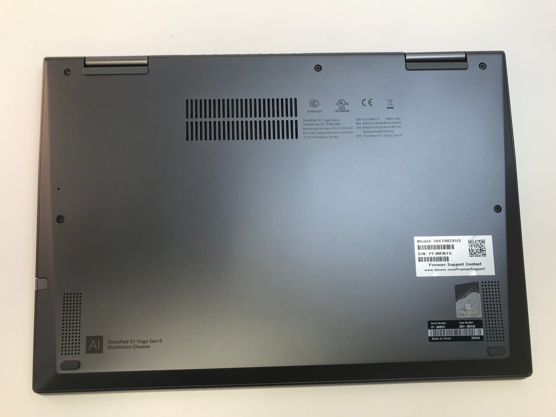 Lenovo ThinkPad X1 Yoga Gen 6 20XY002XUS 14" Notebook - i5 -16GB RAM -512GB SSD