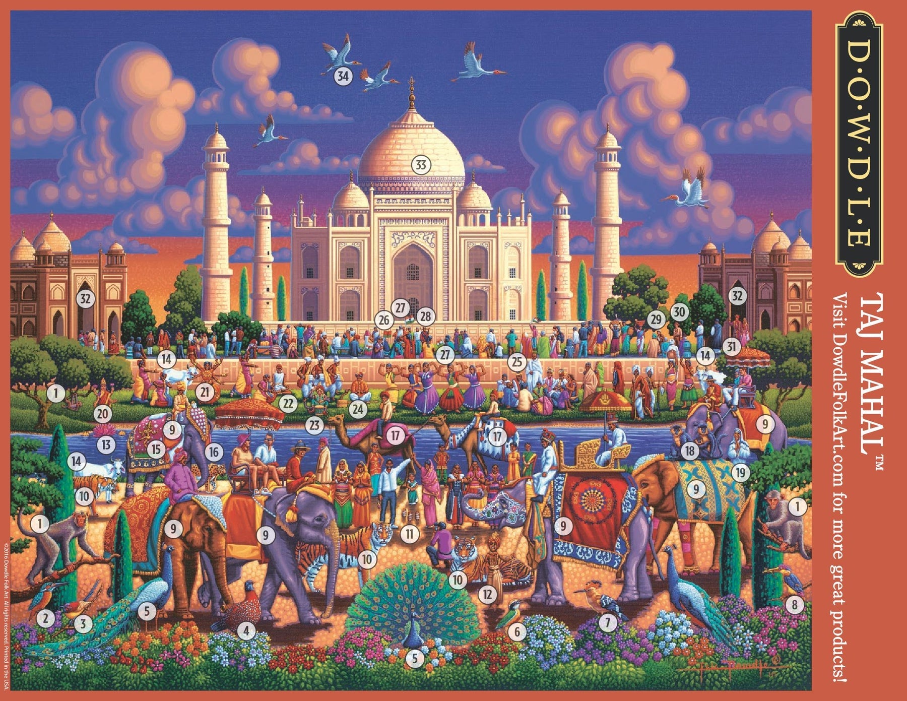 Dowdle Jigsaw Puzzle - Taj Mahal - 1000 Piece