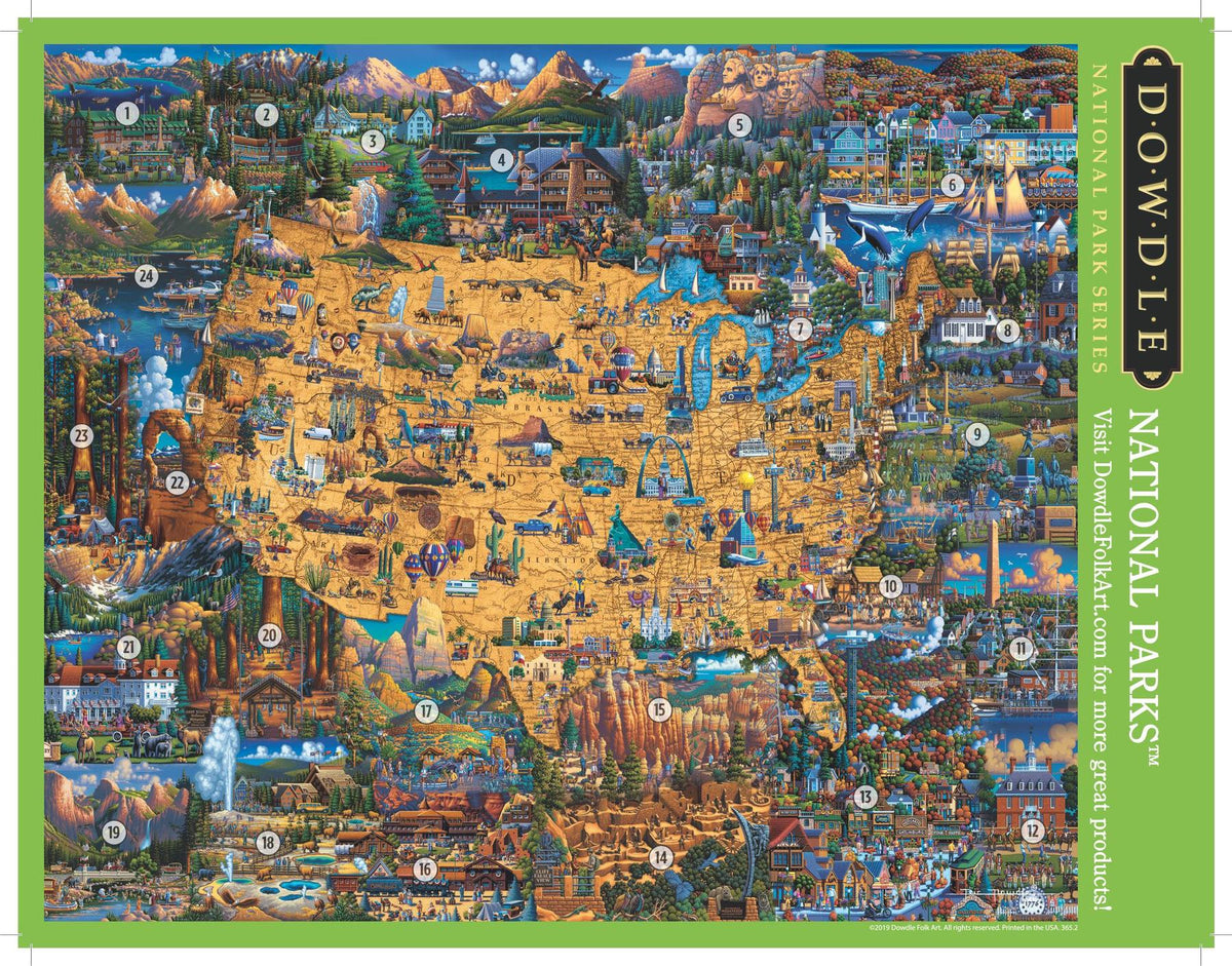 Dowdle Jigsaw Puzzle - National Parks - 100 Piece