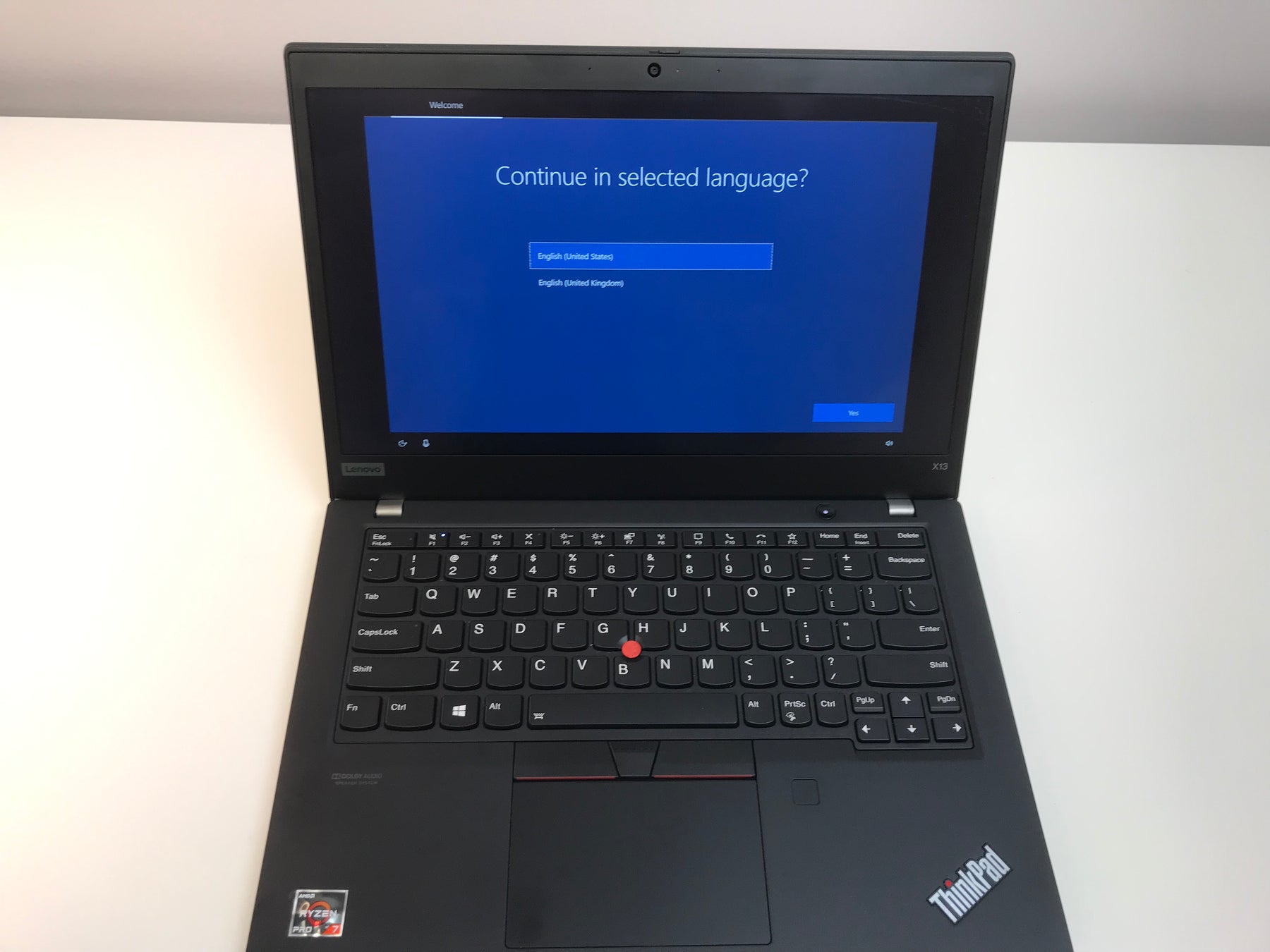 Lenovo ThinkPad X13 G1 20UF001BUS 13.3" AMD Notebook - R7 - 16GB RAM - 512GB SSD
