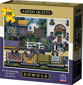 Dowdle Jigsaw Puzzle - Amish Quilt - 500 Piece
