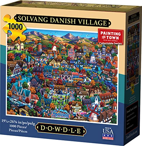 Dowdle Jigsaw Puzzle - Solvang Danish Village - 1000 Piece