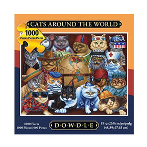Dowdle Jigsaw Puzzle - Cats Around The World -1000 Piece