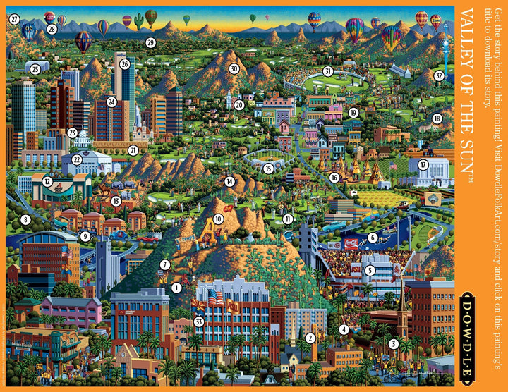 Dowdle Jigsaw Puzzle - Valley of The Sun - 1000 Piece