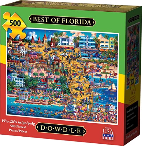 Dowdle Jigsaw Puzzle - Best of Florida - 500 Piece
