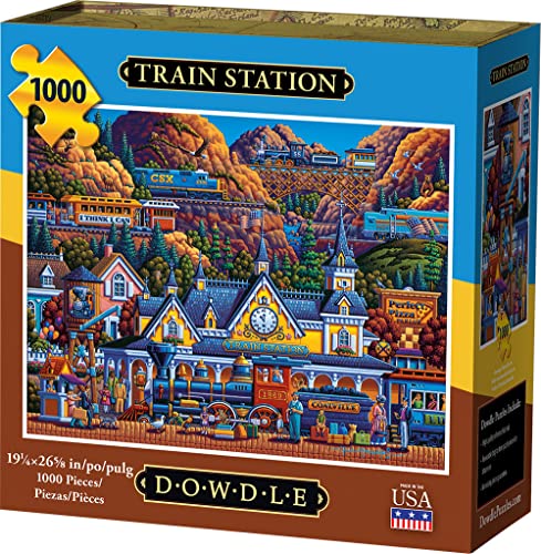 Dowdle Jigsaw Puzzle - Train Station - 1000 Piece