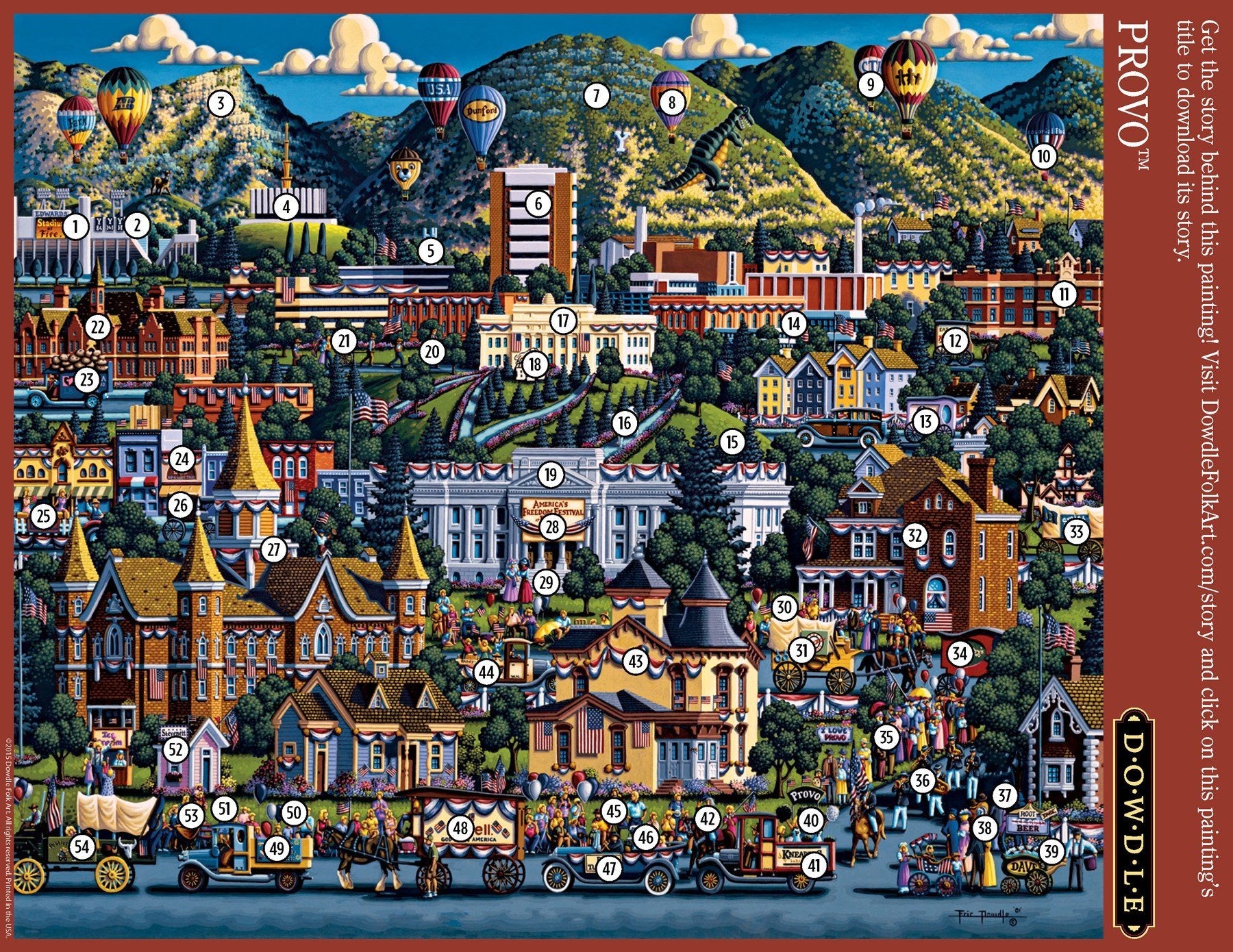 Dowdle Jigsaw Puzzle - Provo - 500 Piece