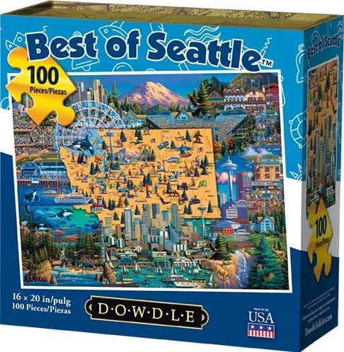 Dowdle Jigsaw Puzzle - Best of Seattle - 100 Piece