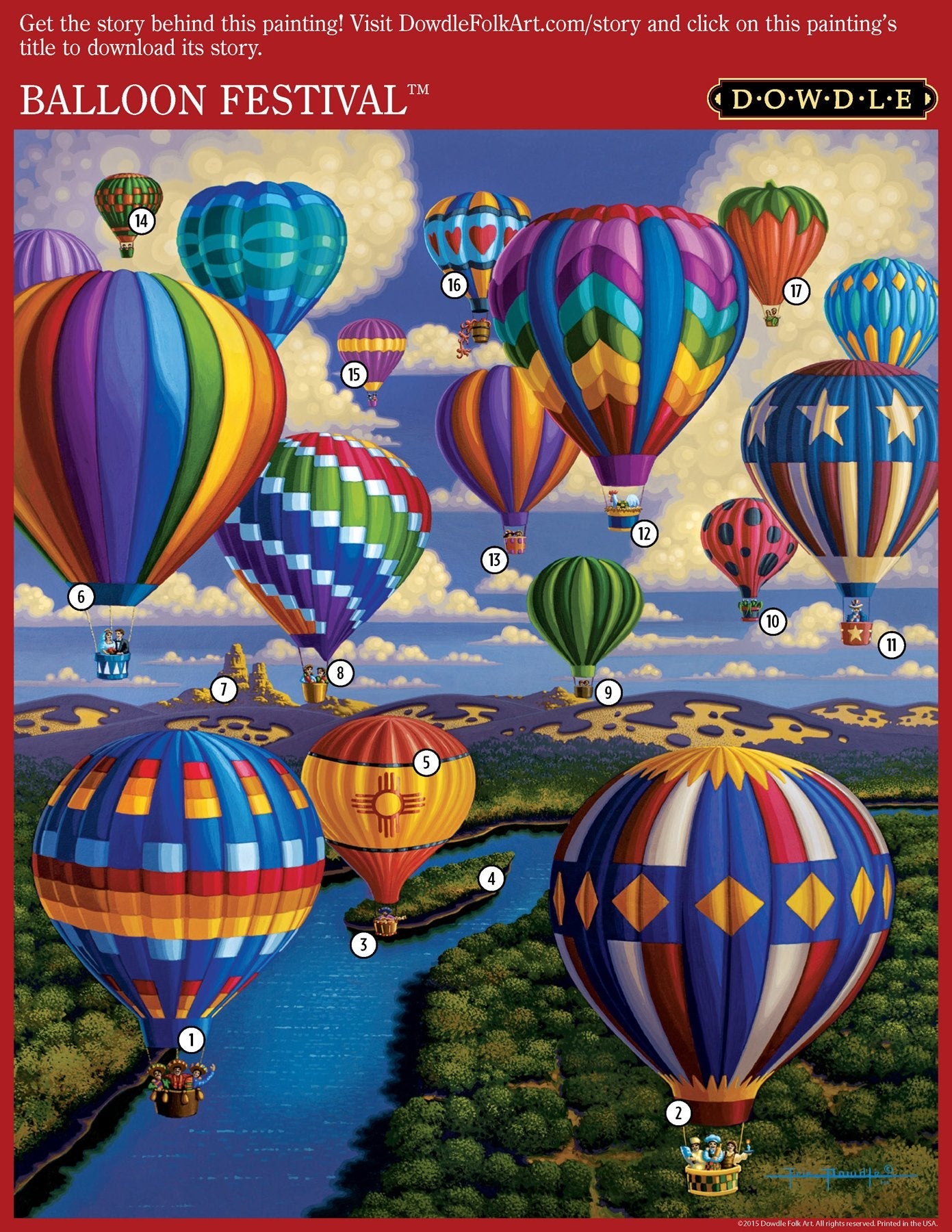 Dowdle Jigsaw Puzzle - Balloon Festival - 500 Piece