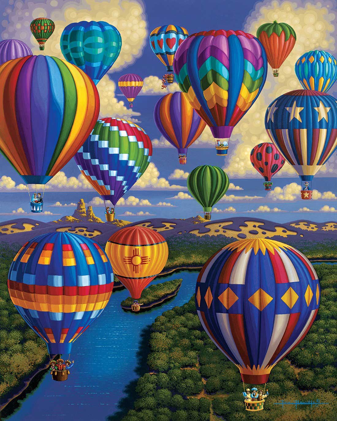 Dowdle Jigsaw Puzzle - Balloon Festival - 500 Piece
